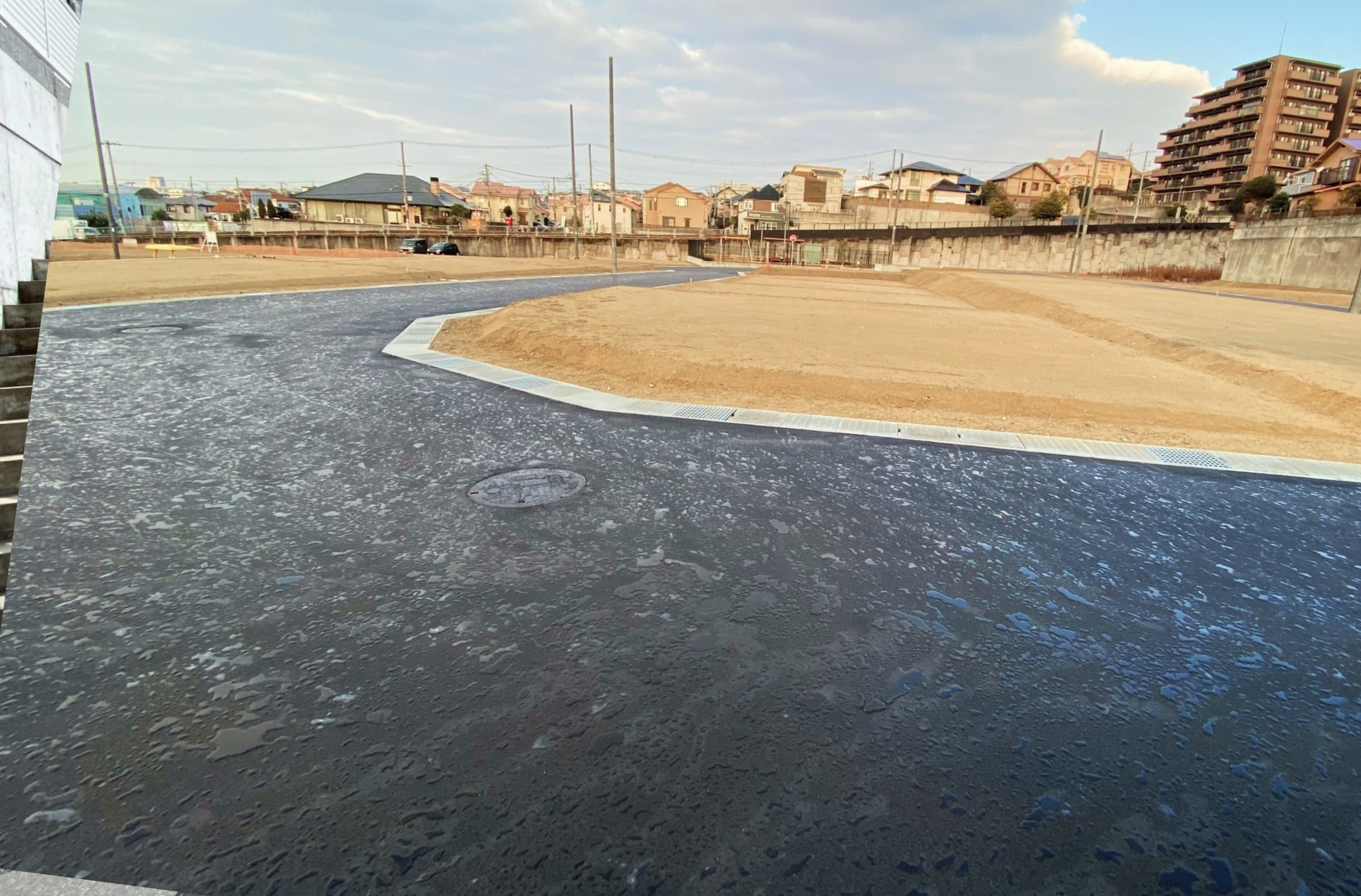 職人が手掛ける構造物の施工現場